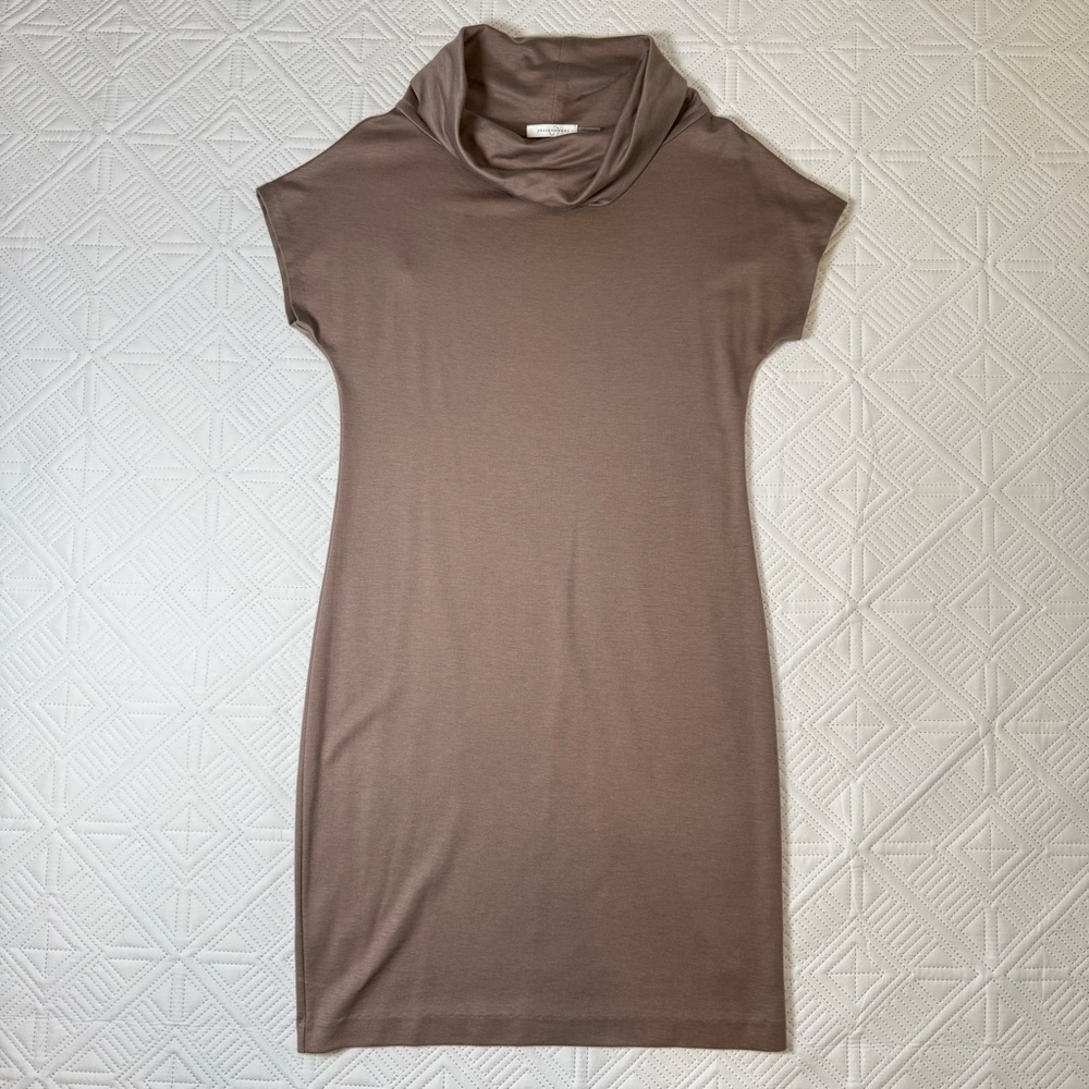 Josie Natori Cowl Neck Sheath Dress Size M